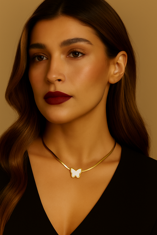 Luxaura Whispering Wings Necklace – 18K Gold Plated, Tarnish-Resistant