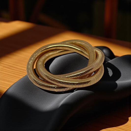 Luxe Coil Bangle Bracelet