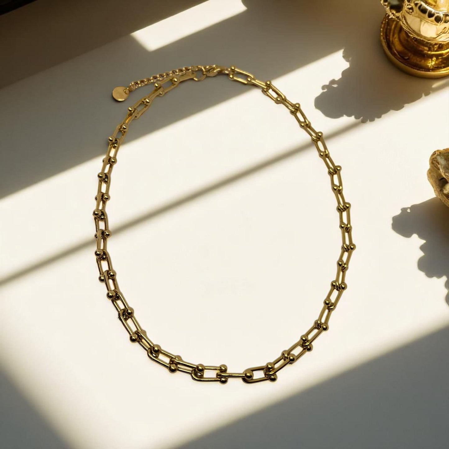 Eternal Link Chain Necklace – 18K Gold Plated Anti-Tarnish Chain